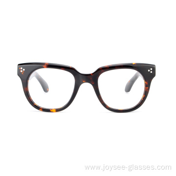 Factory Price Luxury Big Lenses Full Rim Acetate Spectacles For Unisex